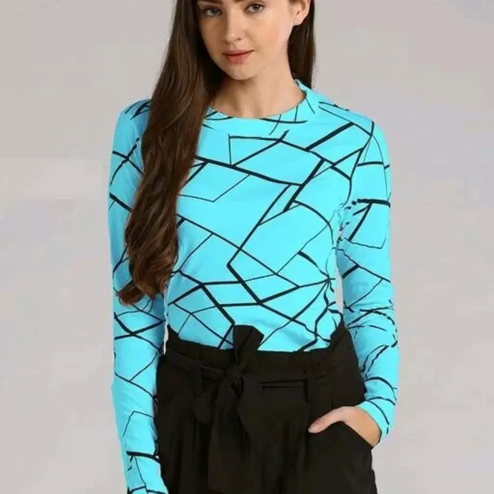 Post image Trendy Fashionable Women Tops &amp; TunicsName: Trendy Fashionable Women Tops &amp; TunicsFabric: LycraSleeve Length: Long SleevesPattern: PrintedMultipack: 1Sizes:S (Bust Size: 34 in, Length Size: 25 in) M (Bust Size: 36 in, Length Size: 25 in) L (Bust Size: 38 in, Length Size: 25 in) XL (Bust Size: 40 in, Length Size: 25 in) XXL (Bust Size: 42 in, Length Size: 25 in) 
Country of Origin: India