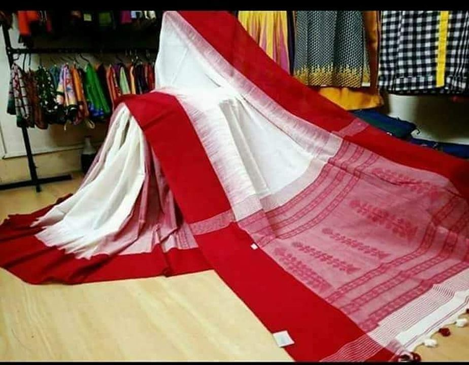 Khadi Bengal handloom jamdani saree  uploaded by business on 6/17/2020