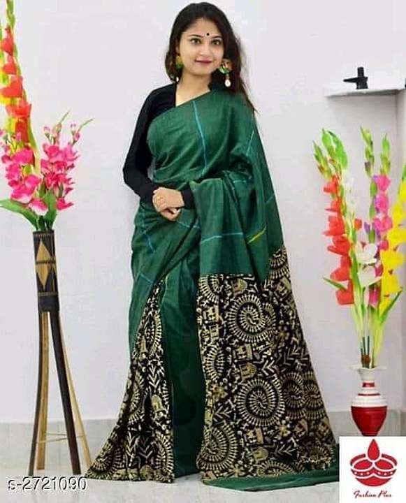 Khadi khess print handloom saree  uploaded by business on 6/17/2020
