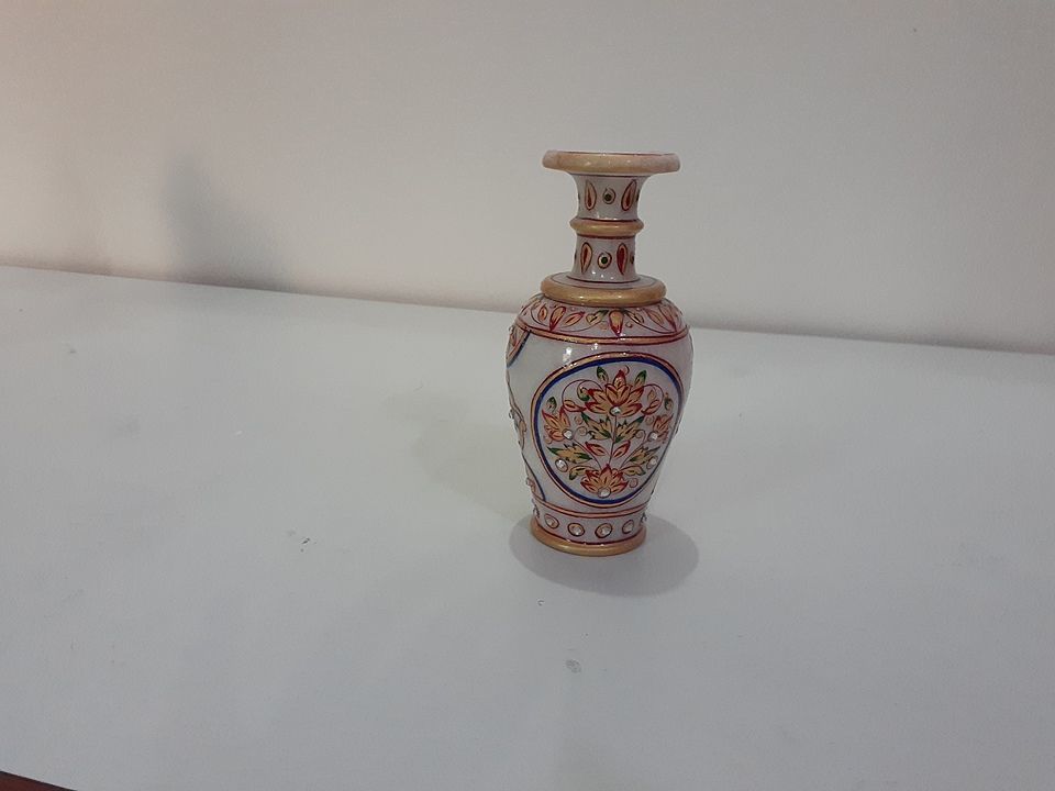 marble pot with meenakari work uploaded by business on 10/25/2020