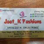 Business logo of Jeet-K Fashion