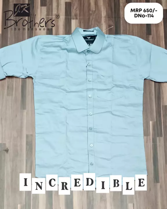 Men's cotton plain shirt uploaded by Jk Brothers Shirt Manufacturer  on 5/12/2022