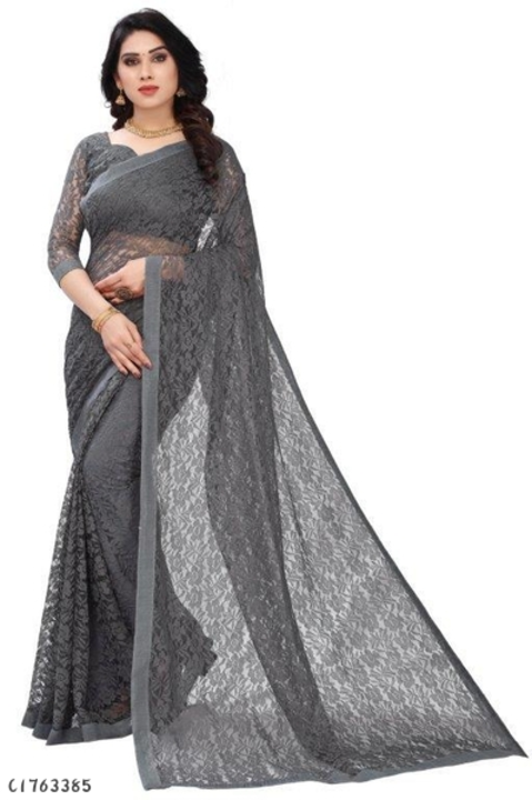 Post image *Catalog Name:* Stunning Embroidered Net Sarees⚡⚡ Quantity: Only 5 units available⚡⚡*Details:*Description: Embroidered and 1 Piece of BlouseFabric: Saree: Net, Blouse: NetLength: Saree: 5.5 Mtr, Blouse: 0.80 MtrWork: Saree: Embroidered , Blouse: EmbroideredDesigns: 5💥 *FREE Shipping* 💥 *FREE COD*💥 *FREE Return &amp; 100% Refund*🚚 *Delivery:* Within 7 daysBuy online:https://www.mydash101.com/Shop67827684/catalogues/stunning--embroidered-net-sarees/8295600497?j98tfj