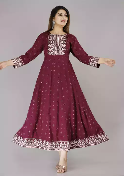 Anarkali gown uploaded by Shyam fashion on 5/12/2022