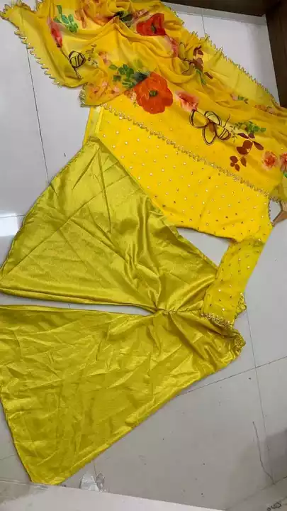 Nirj p78 top bottom  with dupatta uploaded by business on 5/12/2022