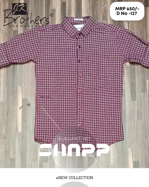 Men's cotton checks shirt uploaded by Jk Brothers Shirt Manufacturer  on 5/12/2022