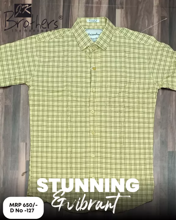 Men's cotton checks shirt uploaded by Jk Brothers Shirt Manufacturer  on 5/12/2022