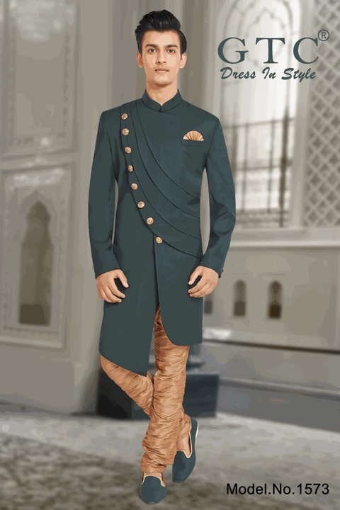 Regal GTC- Indo-Western Sherwani uploaded by AMBE COLLECTIONS  on 5/12/2022