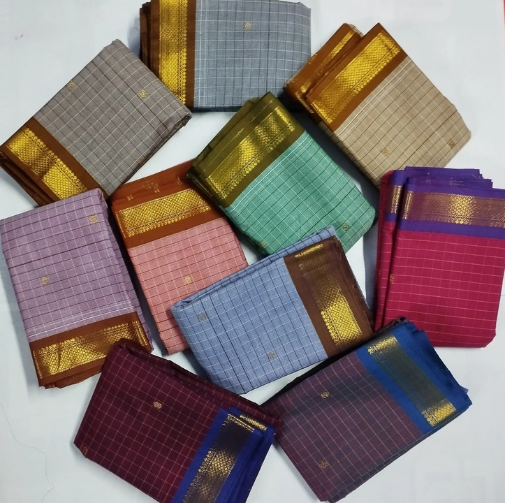 Cettinad cotton korvai butta's sarees uploaded by business on 5/12/2022