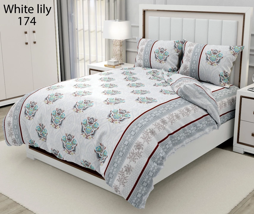Product image with price: Rs. 650, ID: pure-glace-cotton-double-bed-sheets-dffbbbf1