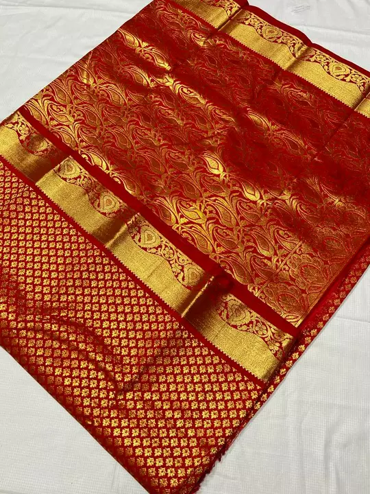 Bridal kanchipuram silk saree uploaded by business on 5/12/2022