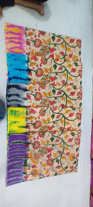 Pure cotton 100×100 with blouse uploaded by R.K TEX PRINTS on 5/12/2022
