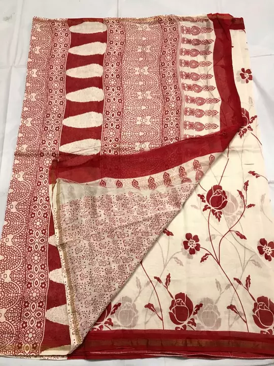 Post image Chanderi Silk Fancy Printed Saree With Blouse Piece Inclusive 
For Price and product details message me on WhatsApp NO:8080503218