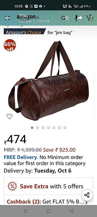Gym bag  uploaded by Wholesale Bazaar  on 10/25/2020