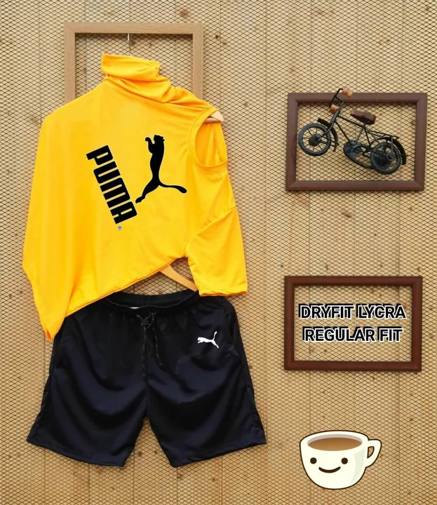 Puma t shirts and short  uploaded by BAL GOPAL COLLECTION on 5/13/2022