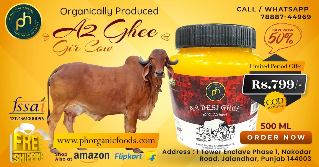 A-2 Cow Ghee uploaded by Prithvi Healthcare ( ORGANIC ) on 5/13/2022