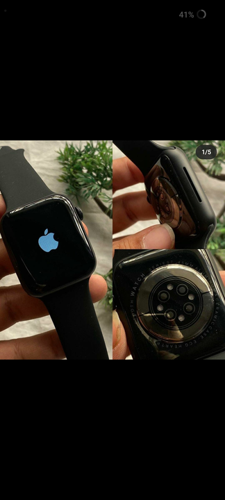 Post image *APPLE SERIES 7 WATCH 1:1 GPS + BT CALLING :*
*MODEL K17 IN NEW BOX* 
*APPLE ON / OFF BOOT SCREEN LOGO*
• *RETINA HD DISPLAY 326PPI*
• *Pedometer* / *GPS* / Sleep Monitor / Deep Sleep - Light Sleep Monitoring Night Mode
• *Aluminium* Alloy / ABS Built Quality
• *DIY WATCH FACE CHANGE*Added New Cool Watch Faces
• *Heart Sensor With 24/7 Monitoring* / Blood Pressure / Heart Beat Pulse Count
• *Fitness Mode* With Different Sports Category To Calculate Heart Beat / Calorie Burnt / Step Count
• *BT Calling / BT Music / BT Camera / Phone Book / Call Log*
• *Dialer* / Call Logs  / Alarm / Message / Notification / Calendar / Sedantry Reminder
• *Motion Sensor*- Flip To Mute Incoming Call- Flip To Mute Alarm- Wake Up Gesture
• Anti Lost / Vibration Alert
• *Battery Backup UPTO 1 - 2 Days*
• Charging Time Upto 2 Hours
• *WIRELESS* Power Cable For Fast Charging
*HIGH  QUALITY  K17  IN NEW PACKING