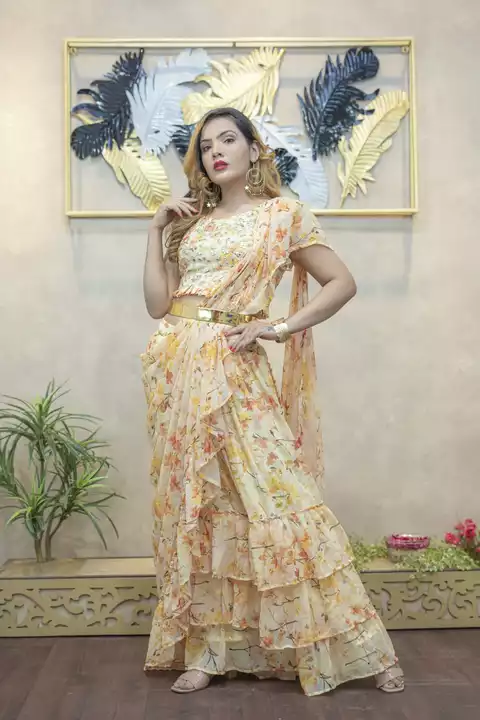 Partywear saree uploaded by Aperçus Elegance Fashion on 5/13/2022