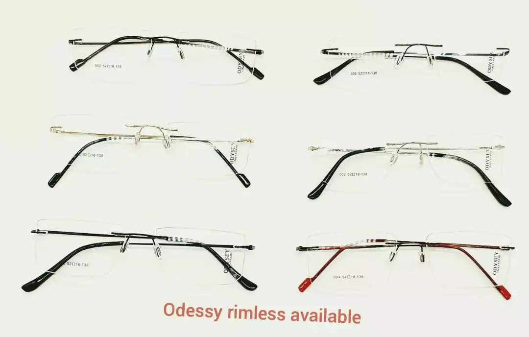 Rimless spectacle frames uploaded by EYELLUSION EYEWEAR on 5/13/2022