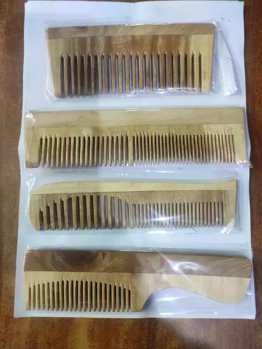 Wooden hair combs uploaded by business on 5/14/2022