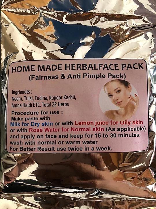 Herbal face pack uploaded by PD Herbals on 10/26/2020