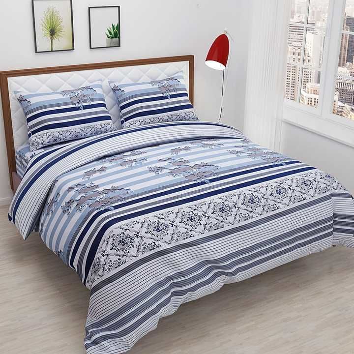 Double bedsheet and two pillow covers (1+2) uploaded by D3 FABRIC & FURNITURES  on 10/26/2020