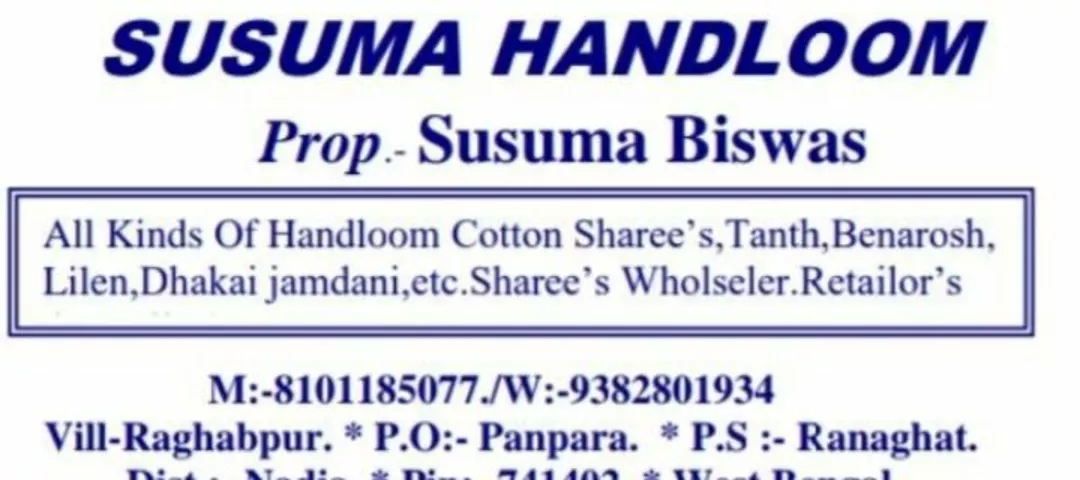 Factory Store Images of Susuma Handloom