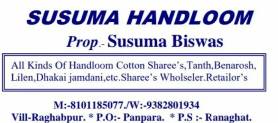 Factory Store Images of Susuma Handloom
