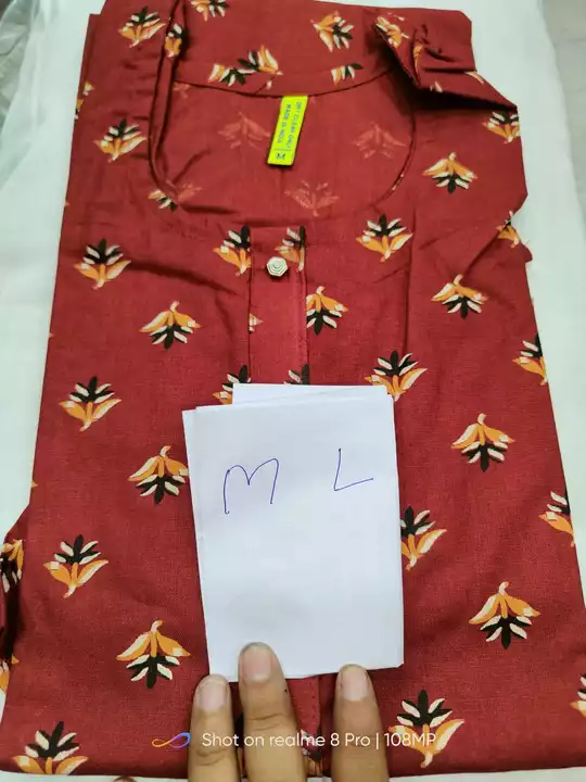 Cotton Kurtis  uploaded by SAIRAM ENTERPRISES on 5/14/2022