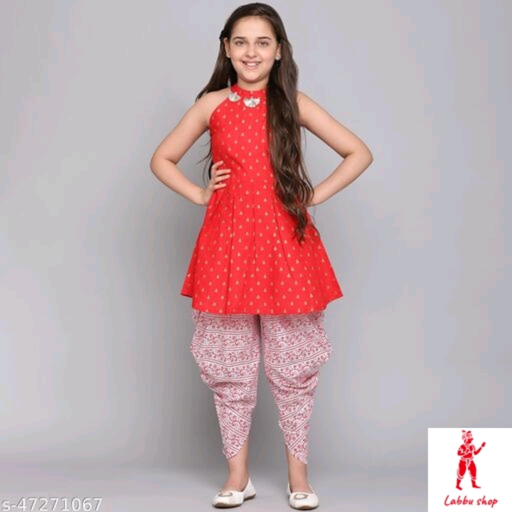 girls suit with dhotti salwar uploaded by samaira thakur shop on 5/14/2022