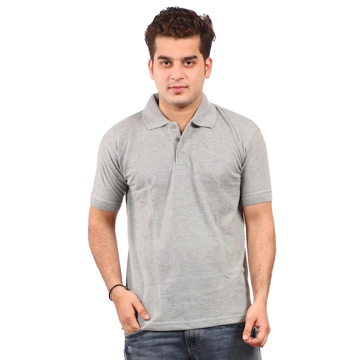 Grey polo tshirt  uploaded by business on 5/14/2022