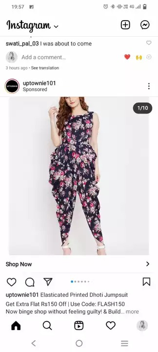 Post image I want 1 pieces of I want dhoti type jump suit.