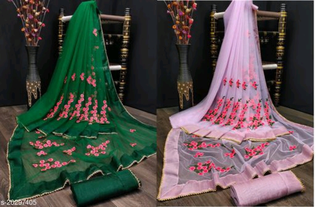 Saree net fabric  bollywood saree uploaded by business on 5/15/2022