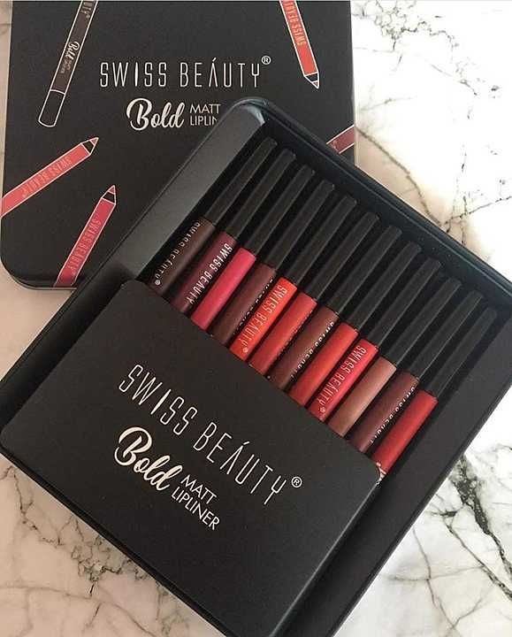 Swiss beauty lip liners uploaded by Makeup is love by richa on 10/26/2020