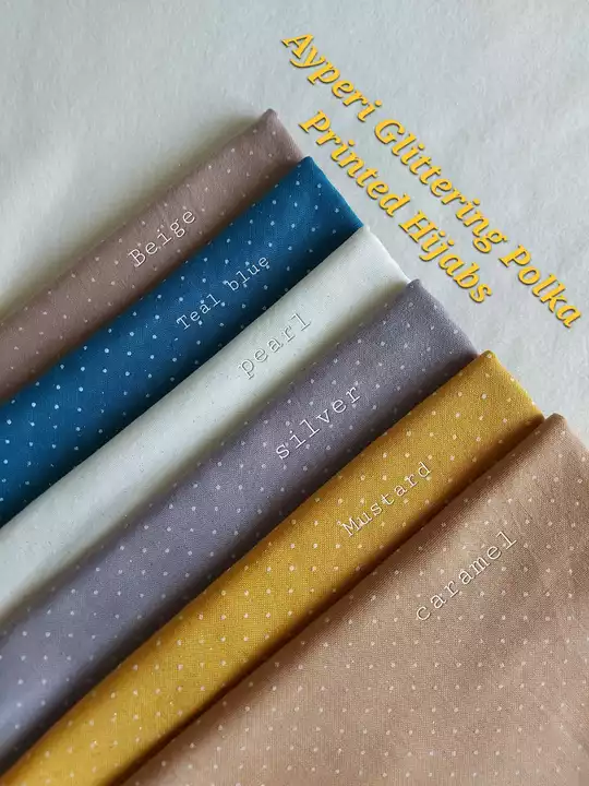 Ayperi glittering polka printed hijabs uploaded by Hijab reseller on 5/15/2022