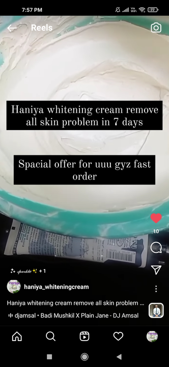 Haniya whitening cream uploaded by business on 5/15/2022