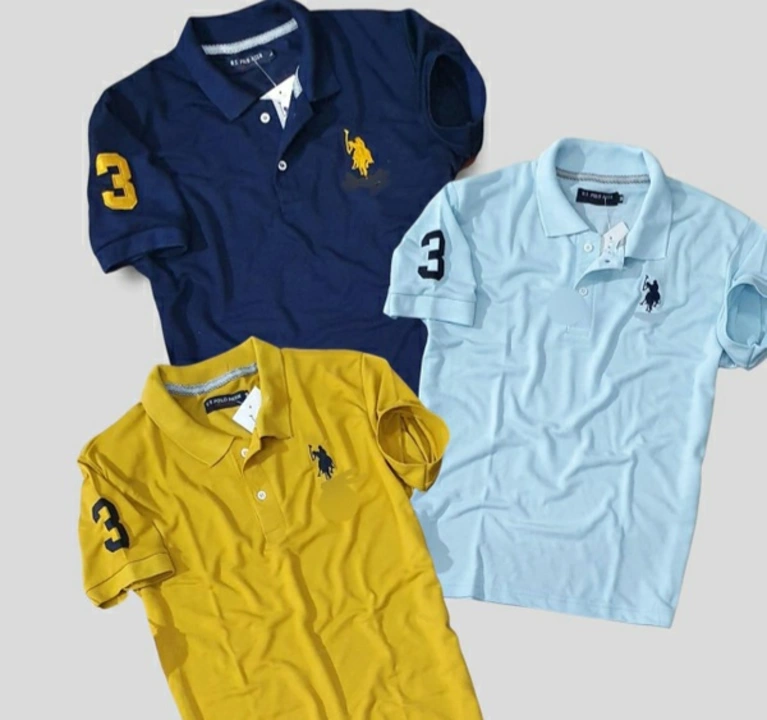 Cotton USPA  polo t shirts uploaded by Trendy collection on 5/15/2022