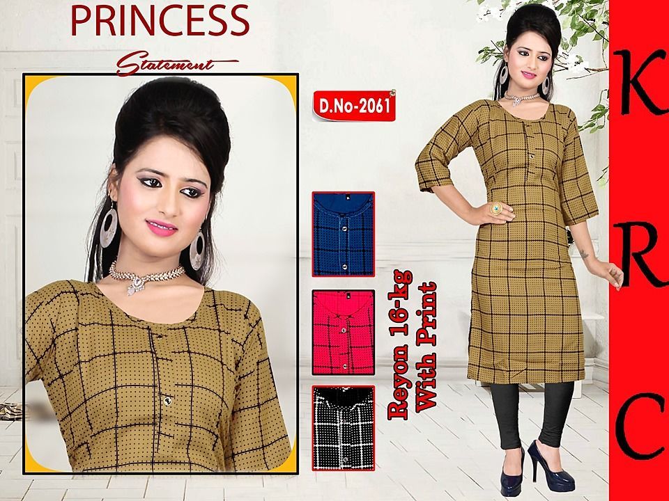 Straight KURTI  uploaded by business on 10/26/2020