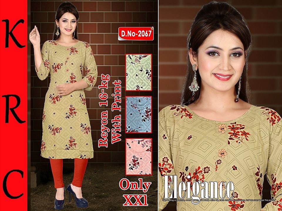 Straight KURTI  uploaded by business on 10/26/2020