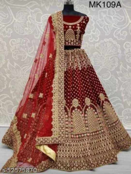 Full flare bridal lehanga  uploaded by Rekha Garments on 5/15/2022