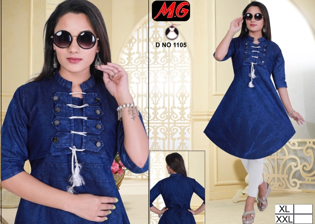 Post image Hey! Checkout my updated collection Denim kurti.