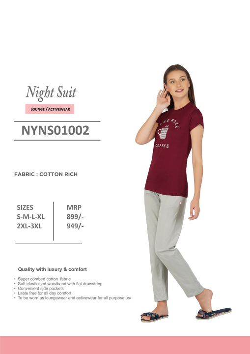 Nightsuit uploaded by Nykraa Apparels Pvt Ltd on 5/15/2022
