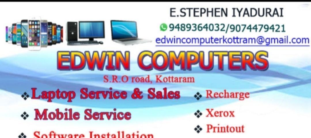 Visiting card store images of EDWIN Traders