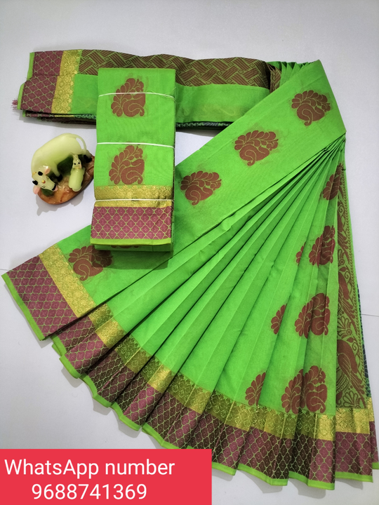 Monica cottan sarees uploaded by Sarees business on 5/16/2022