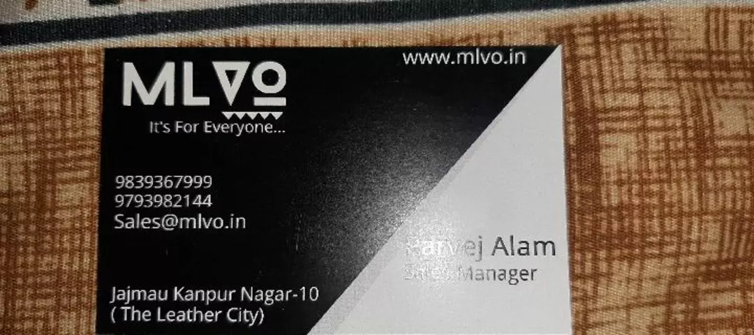 Visiting card store images of Mlvo leather