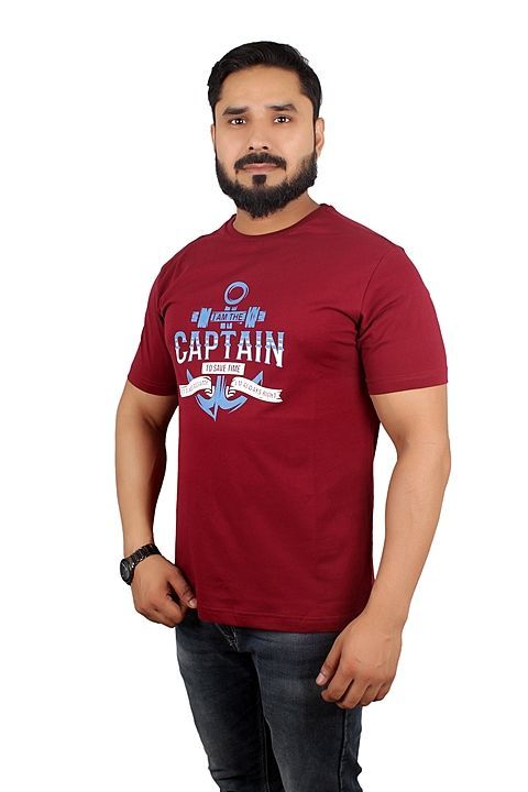 Men's T shirt Cotton Round neck Half sleeves Printed.  uploaded by business on 10/26/2020