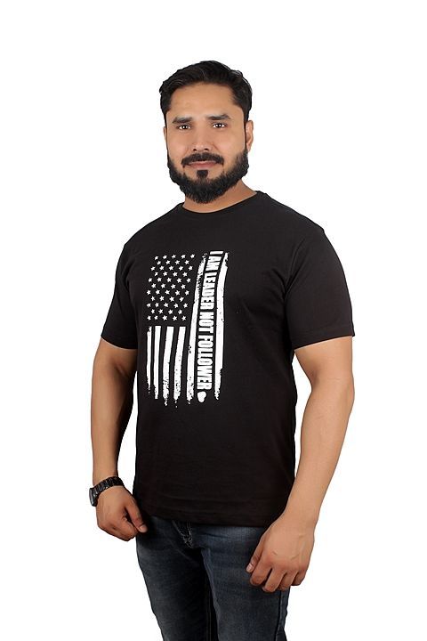 Men's T shirt Cotton Round neck Half sleeves Printed.  uploaded by Hind overseas biz on 10/26/2020