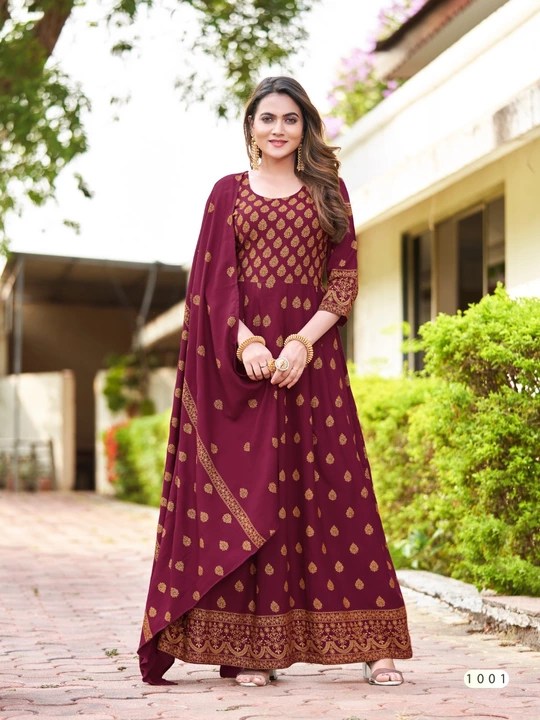 Gown with Dupatta  uploaded by business on 5/16/2022