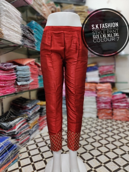 Malbari pant silk  uploaded by S.k fashion on 5/16/2022