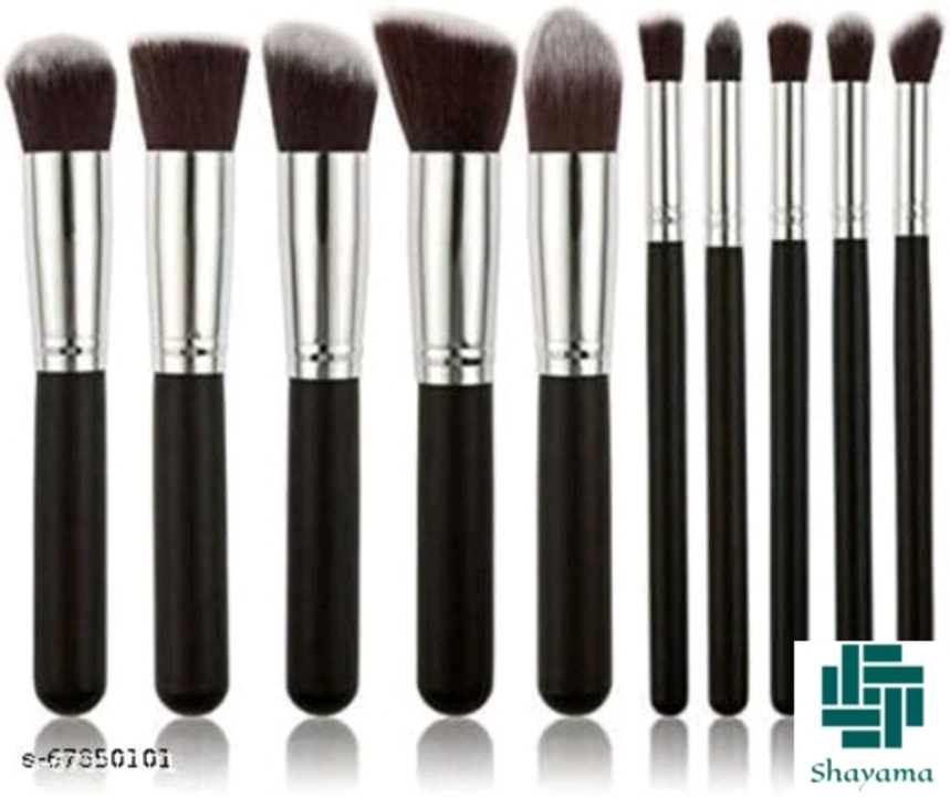 Post image Black Handle ProfessionalMakeup Brush Eye Shadow Makeup Brushes Set Cosmetic Eyeshadow Nylon Hair Brush Kits(10 PC.)…  (Pack of 10)Name: Black Handle ProfessionalMakeup Brush Eye Shadow Makeup Brushes Set Cosmetic Eyeshadow Nylon Hair Brush Kits(10 PC.)…  (Pack of 10)Product Name: Black Handle ProfessionalMakeup Brush Eye Shadow Makeup Brushes Set Cosmetic Eyeshadow Nylon Hair Brush Kits(10 PC.)…  (Pack of 10)Material: Abs PlasticWashable: YesMultipack: 1Synthetic Brushes: 10 Pcs Makeup Brushes Are Silky Soft And Dense, These Will Not Shed Easily And Never Hurt Your Skin. Professional Makeup Brushes Set: Makeup Brushes Flawlessly Great For All Types Of Makeup, Including Blush,Creams, Liquids, Contouring And Powder Brushes. Easy To Use: Four Different Types Brushes(Angled, Round, Flat,Tapered) Provide Easy And Professional Solutions For Basic Cosmetics Foundation. Comfortable Wooden Brush Handle: The Brush Handles Of Your Cosmetic Brush Kit Are Made Of High Quality Comfortable Wood Which Offers A Sense Of Luxury. The Handle Is Smooth And Easy To Use Making It Perfect For You To Make Up. Most Wanted Shapes - Included (Big &amp; Small): Flat, Round, Angled, Tapered, Combination - Great Gift For Any Girl, Women Or Mom
Country of Origin: ChinaCash on delivery Shipping charges 50rps Price - 230
